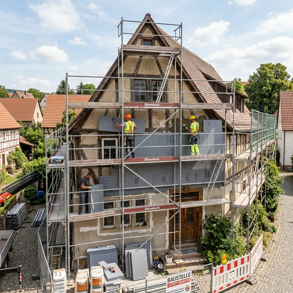 Fassadendämmung im Altbau: Kosten, Dämmstoffe und gesetzliche Vorgaben nach GMG