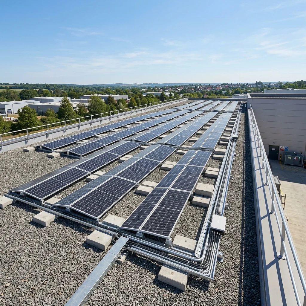 Solaranlage auf dem Flachdach: Besonderheiten bei Montage und Windlast